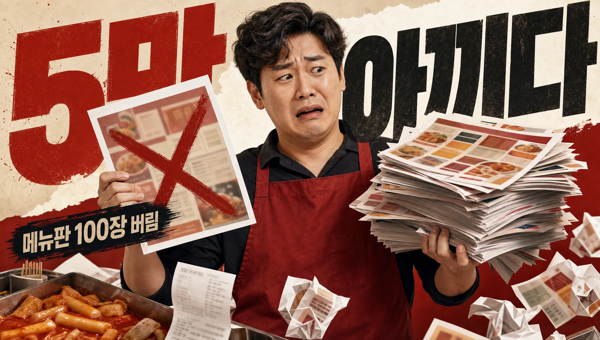 분식집 로고 비용, 5만원 싸게 골랐다가 12만원 더 쓰는 계산서