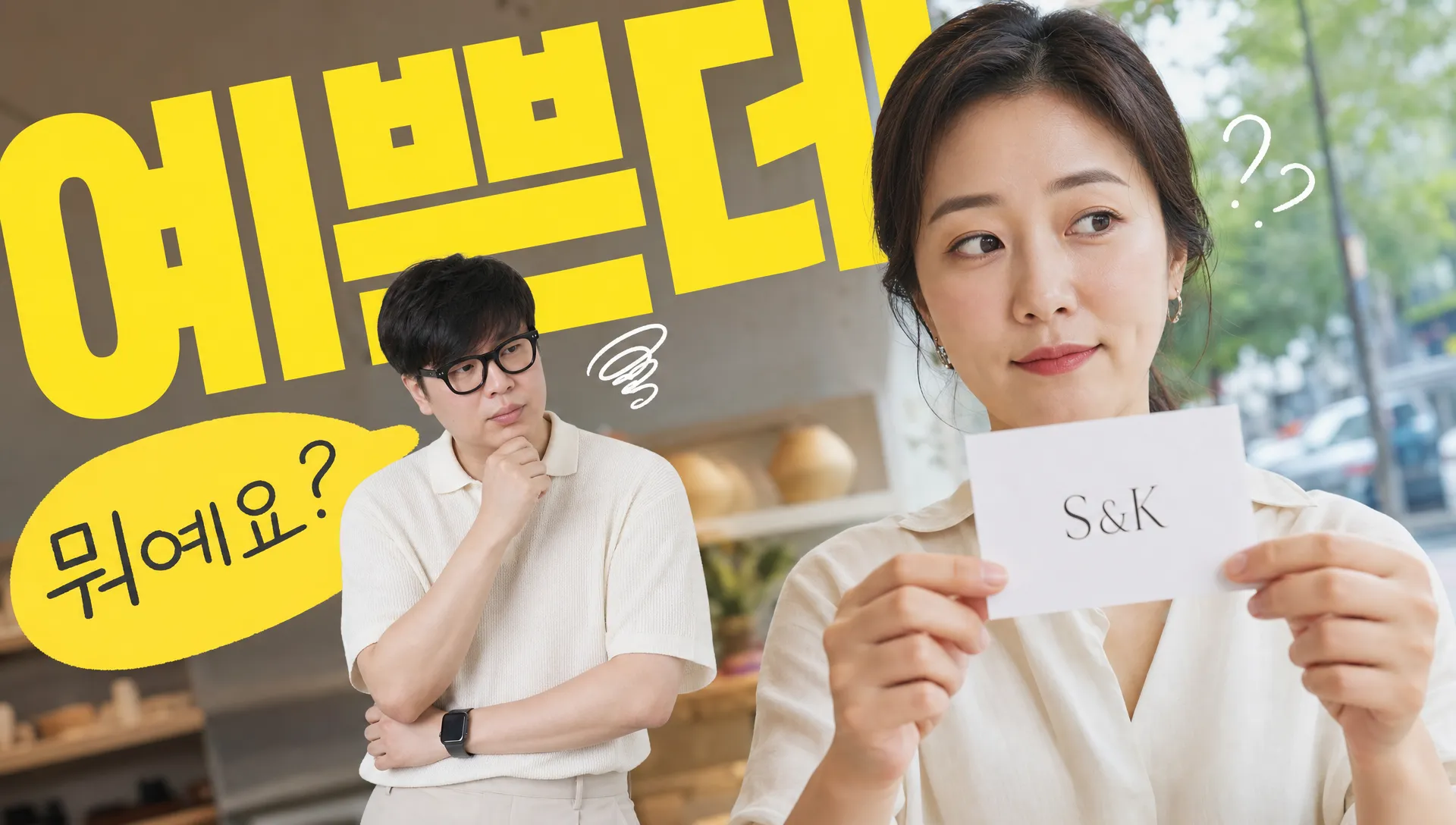 S&K로 만든 에스테틱 로고, 예쁜데 손님이 그냥 지나가는 이유