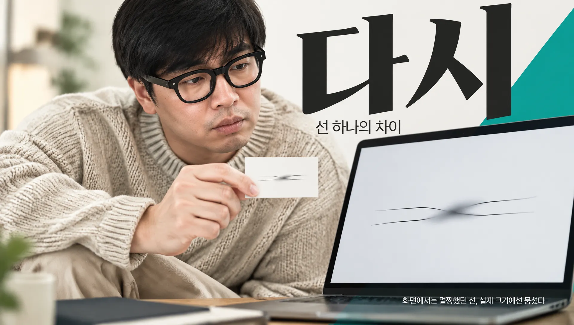 명함 시안 3장 중 1장을 고르다가 로고를 다시 그린 이유