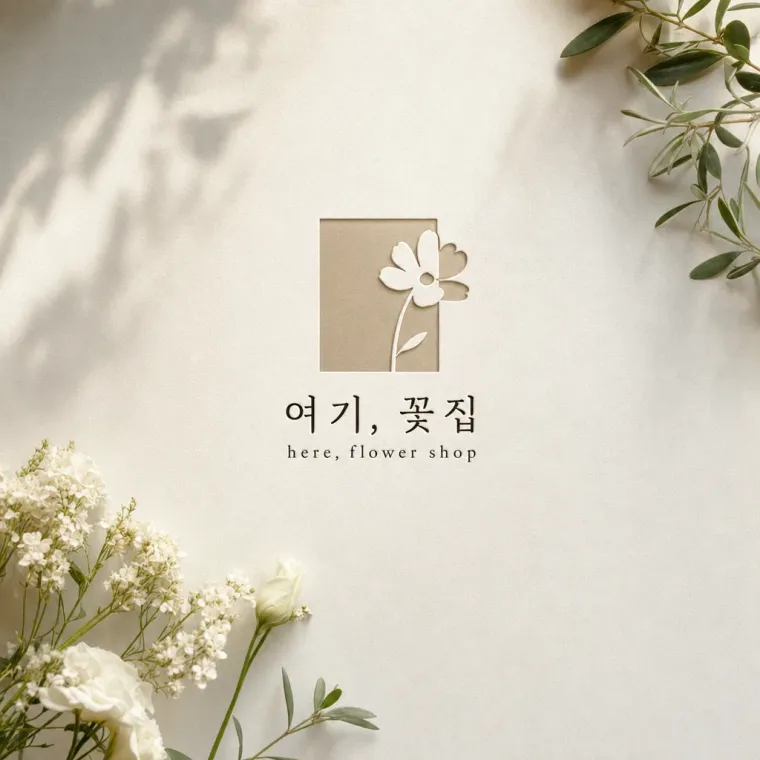 생활·서비스 로고 디자인 — 일상에 피는 따뜻함 생활 서비스 브랜드 로고