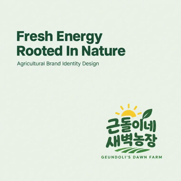 농식품·축산 로고 디자인 — 새벽의 신선함 농식품 브랜드 로고