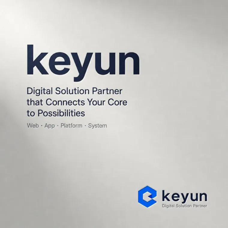 그 외 로고 디자인 — 성장 가능한 디지털 서비스로 연결하는 keyun 브랜드 로고