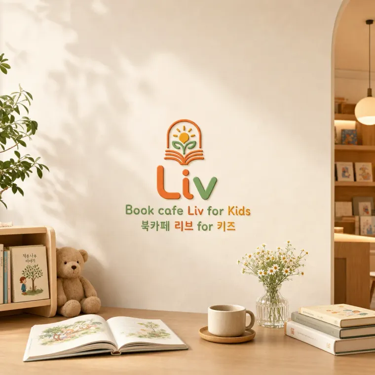 카페·베이커리 로고 디자인 — 따뜻한 라인의 이야기 카페 로고