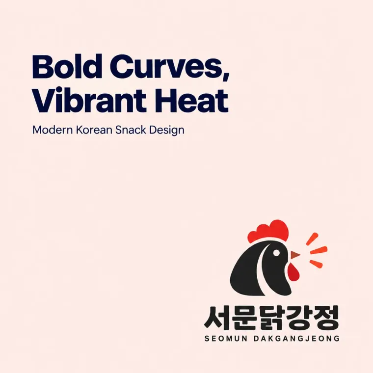 음식점·외식 로고 디자인 — 바삭한 프리미엄의 강렬함 음식점 로고