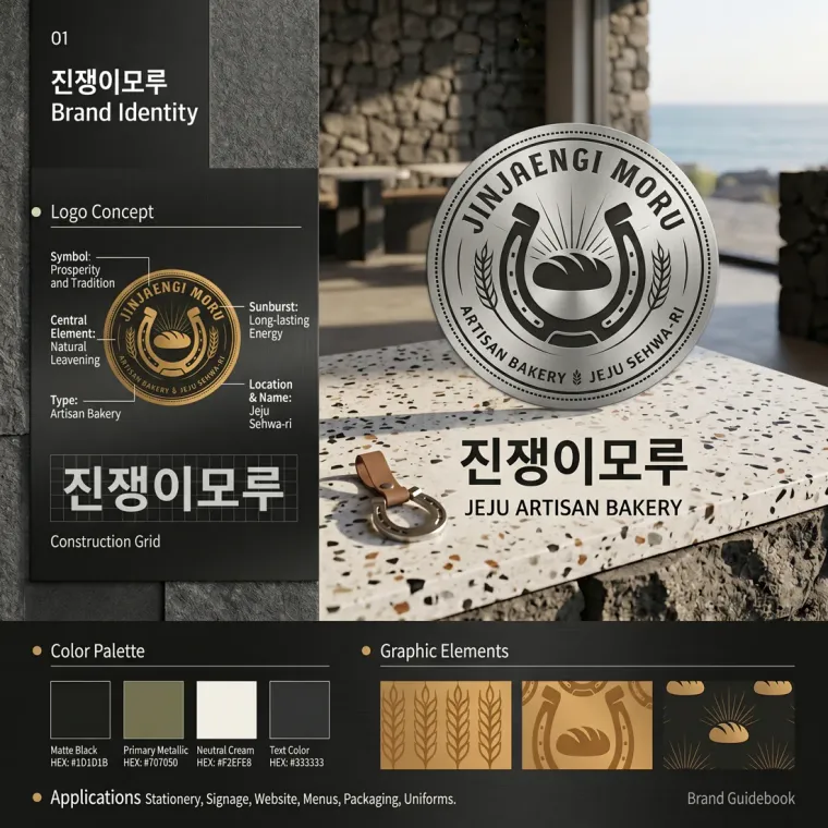 그 외 로고 디자인 — 다랑쉬오름 아래 특별한 쉼터 브랜드 로고