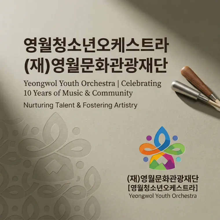 숙박·관광 로고 디자인 — 영월 청소년들이 함께 만드는 음악 숙박·관광 브랜드 로고