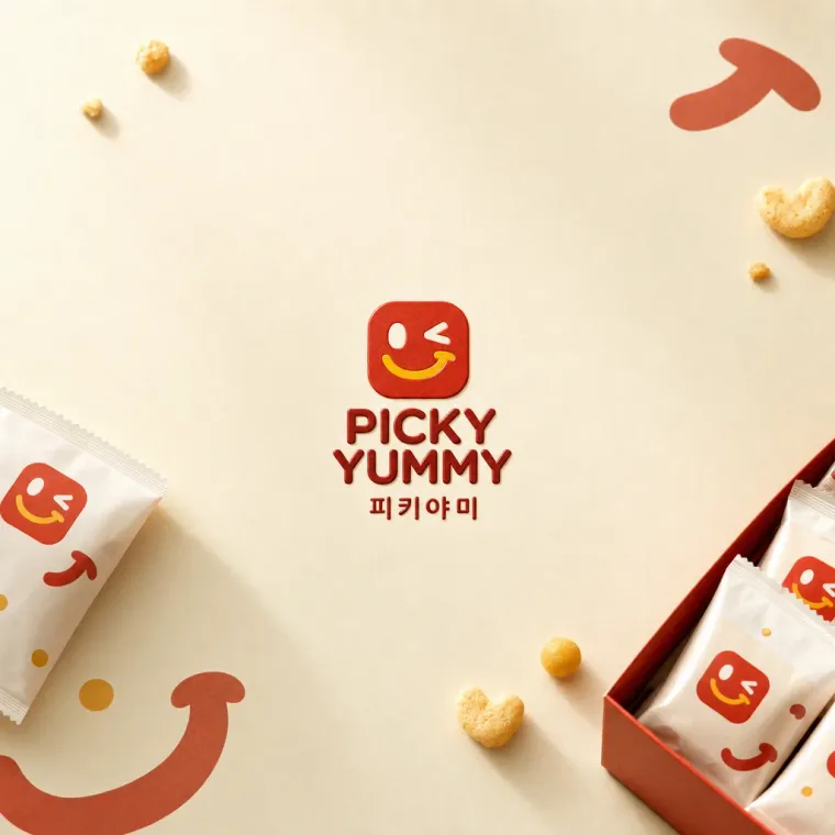 농식품·축산 로고 디자인 — 간편함을 집어 올린 스낵마크 농식품 브랜드 로고