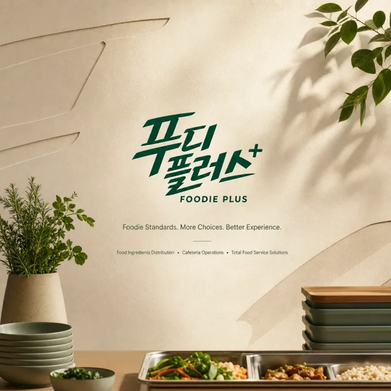 제조·유통 로고 디자인 — 미식가의 기준에 다양함을 더한 브랜드 제조·유통 기업 로고