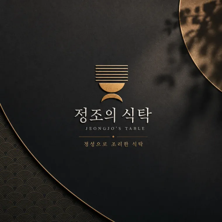 음식점·외식 로고 디자인 — 클래식한 엠블럼 음식점 로고