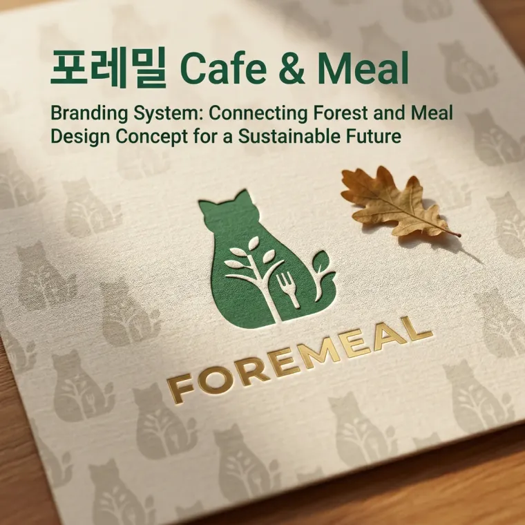 농식품·축산 로고 디자인 — 바쁜 일상 속 사람들이 숲에서 찾는 진짜 여유 농식품 브랜드 로고