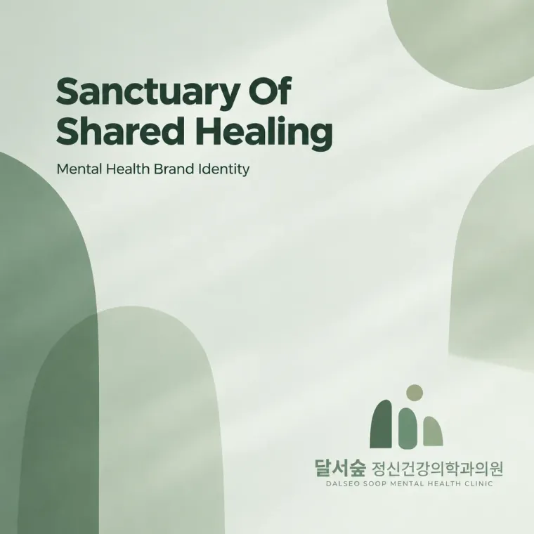 병원·의원 로고 디자인 — 초성의 기하학적 숲 병원 로고