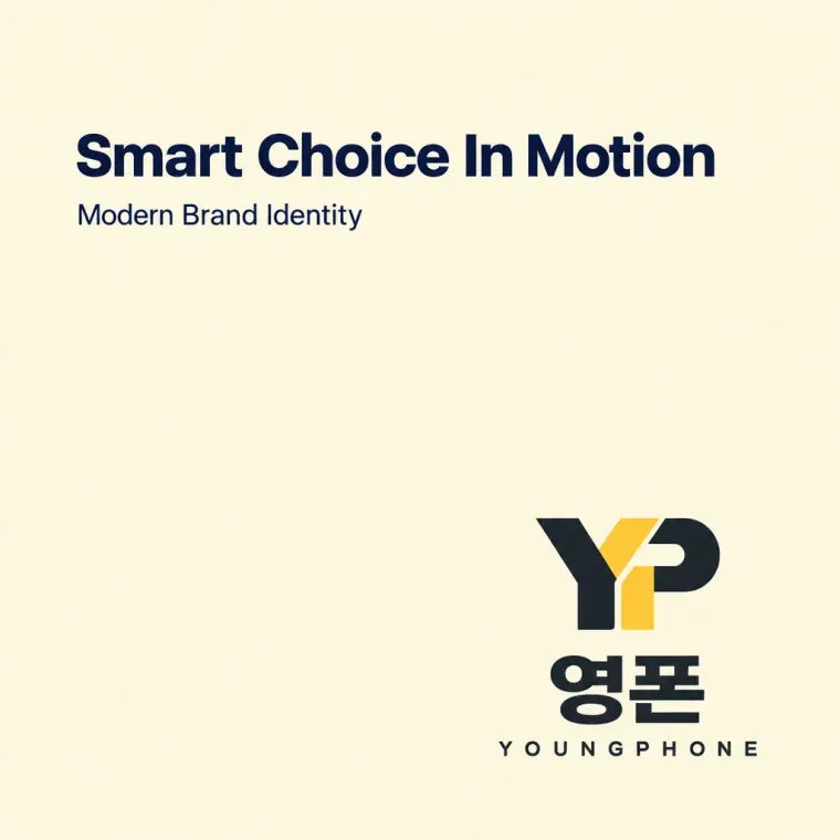 생활·서비스 로고 디자인 — 노랑과 검정으로 담은 영리한 선택의 상징 생활 서비스 브랜드 로고