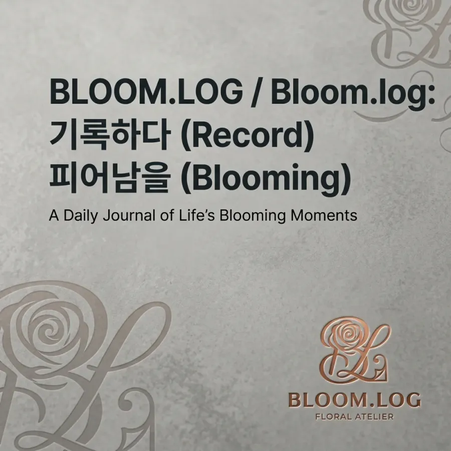 차별화된 하이엔드 꽃집으로 각인시키는 BLOOM.LOG