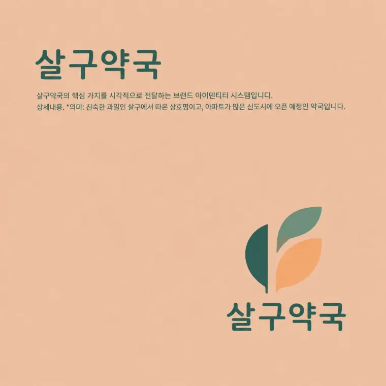 약국·제약 로고 디자인 — 모던함 속의 따뜻한 신뢰 약국 로고