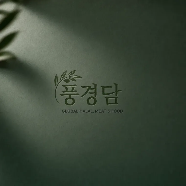 농식품·축산 로고 디자인 — 할랄 신뢰 글로벌 프리미엄 육류의 새 기준 농식품 브랜드 로고