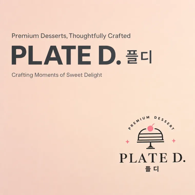 카페·베이커리 로고 디자인 — 정제된 미학의 디저트 경험 카페 로고