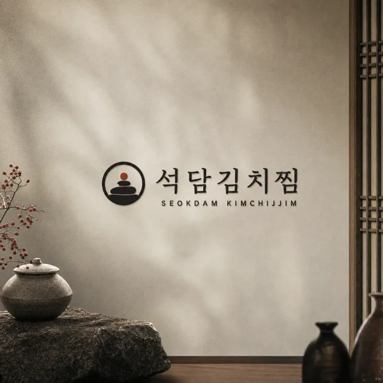음식점·외식 로고 디자인 — 따뜻하고 친근한 조합형 음식점 로고