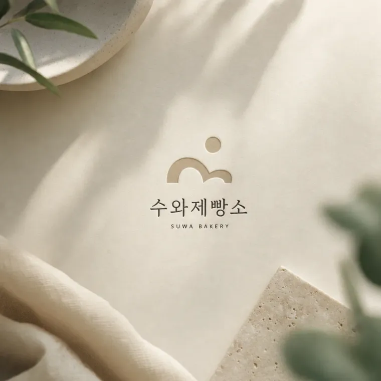 카페·베이커리 로고 디자인 — 부드러운 곡선의 공간 카페 로고