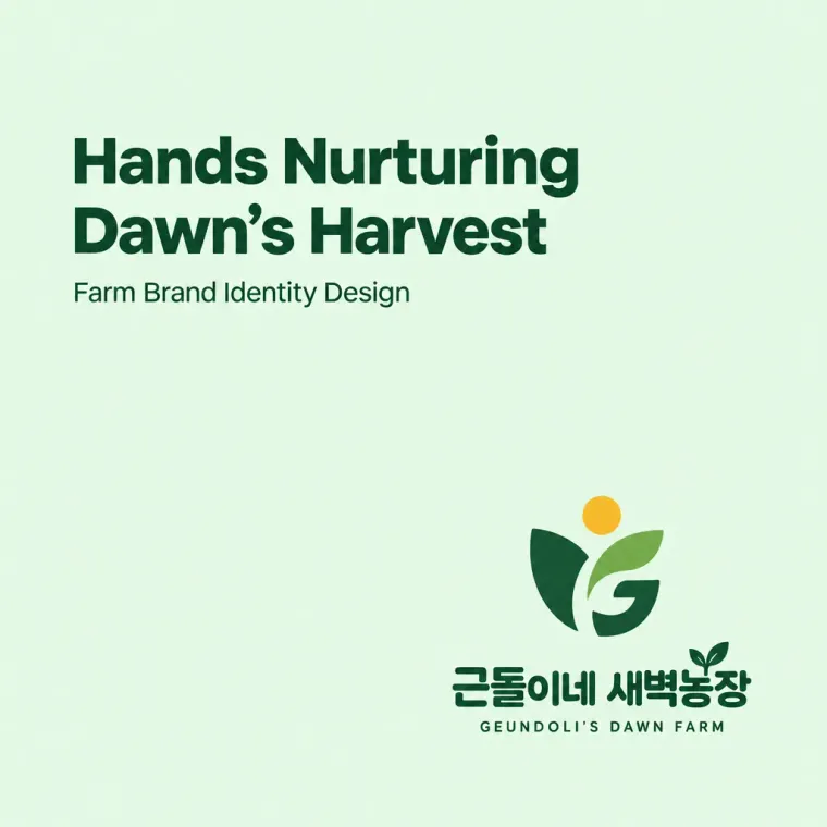 농식품·축산 로고 디자인 — 신선함의 캐릭터 농식품 브랜드 로고