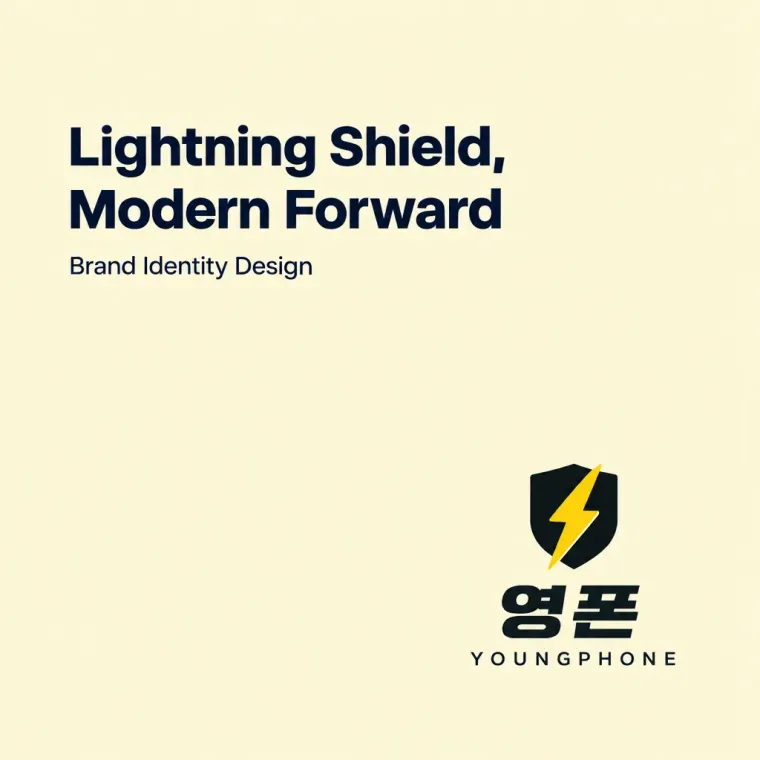생활·서비스 로고 디자인 — 노랑으로 신뢰를 선언하다 생활 서비스 브랜드 로고