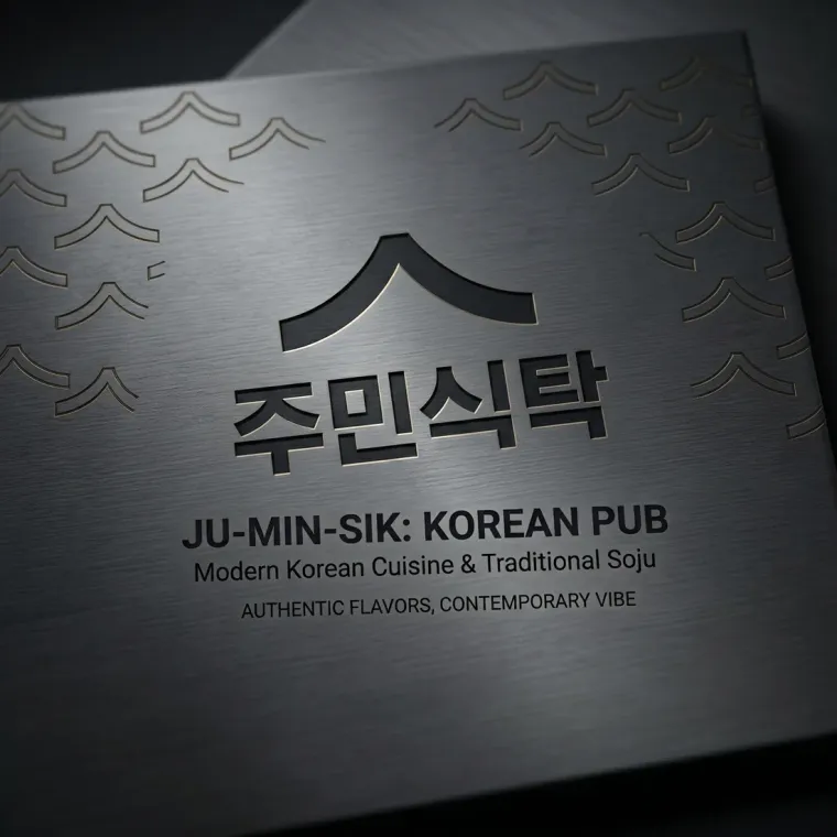 음식점·외식 로고 디자인 — 20-30대가 찾는 세련된 한식주점 음식점 로고