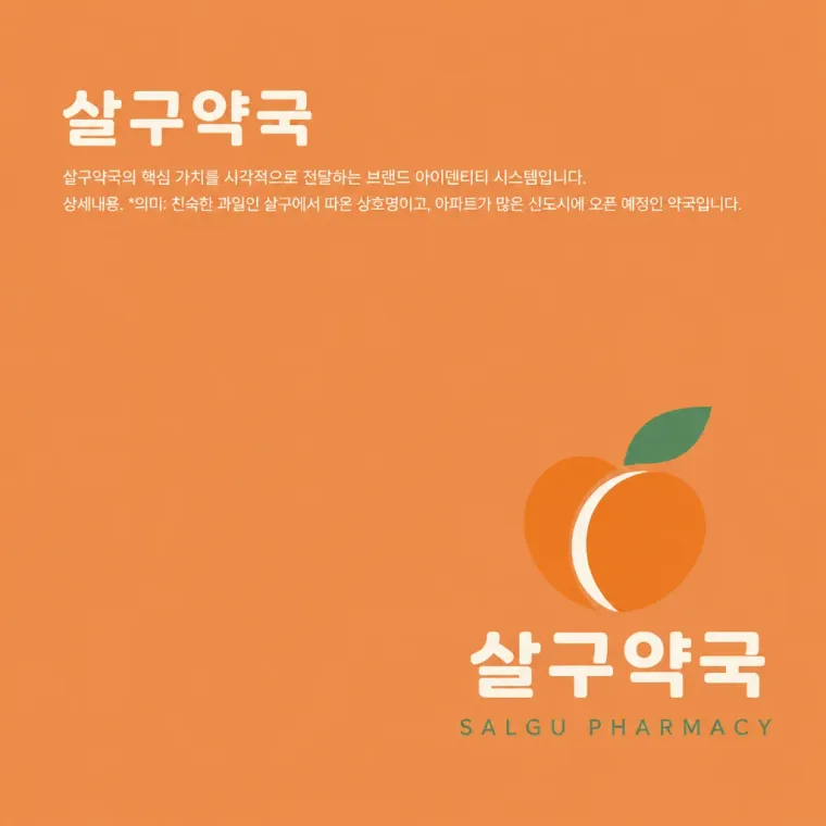 약국·제약 로고 디자인 — 건강한 따뜻함을 담은 미니멀 심볼 약국 로고