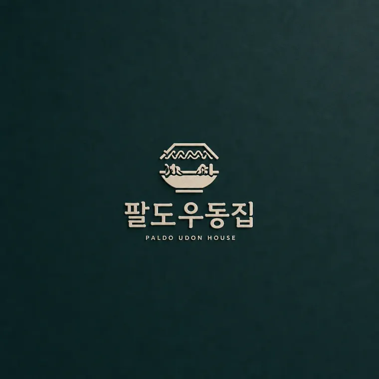 음식점·외식 로고 디자인 — 할머니 손맛이 기억나는 동네 우동집 음식점 로고