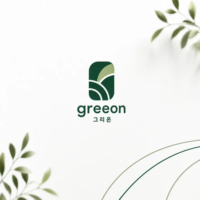 농식품·축산 로고 디자인 — 초록을 켜다 농식품 브랜드 로고