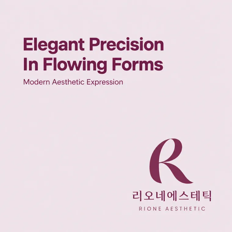 뷰티·미용 로고 디자인 — 정결한 선의 우아함 뷰티 브랜드 로고