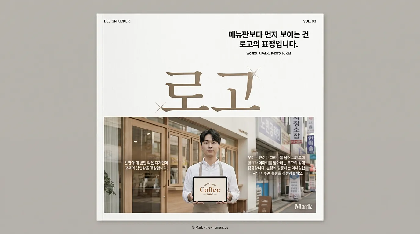 카페 간판 디자인, 매출 30% 문구보다 먼저 고쳐야 할 로고 색·폰트 3가지