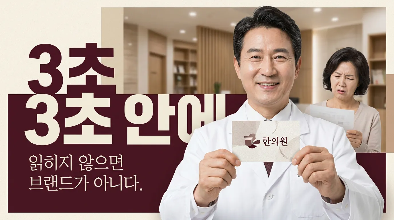 한의원 로고 폰트, 한글이냐 한자냐보다 먼저 봐야 할 3초 기준