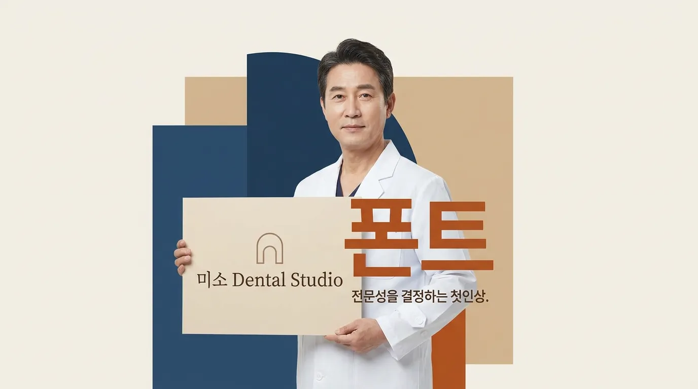 치과 로고 폰트, 전문적으로 보이는 병원은 7가지를 안 씁니다