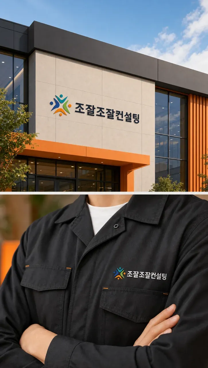 생활·서비스 로고 디자인 — 소통과 성장의 파트너십 생활 서비스 브랜드 로고