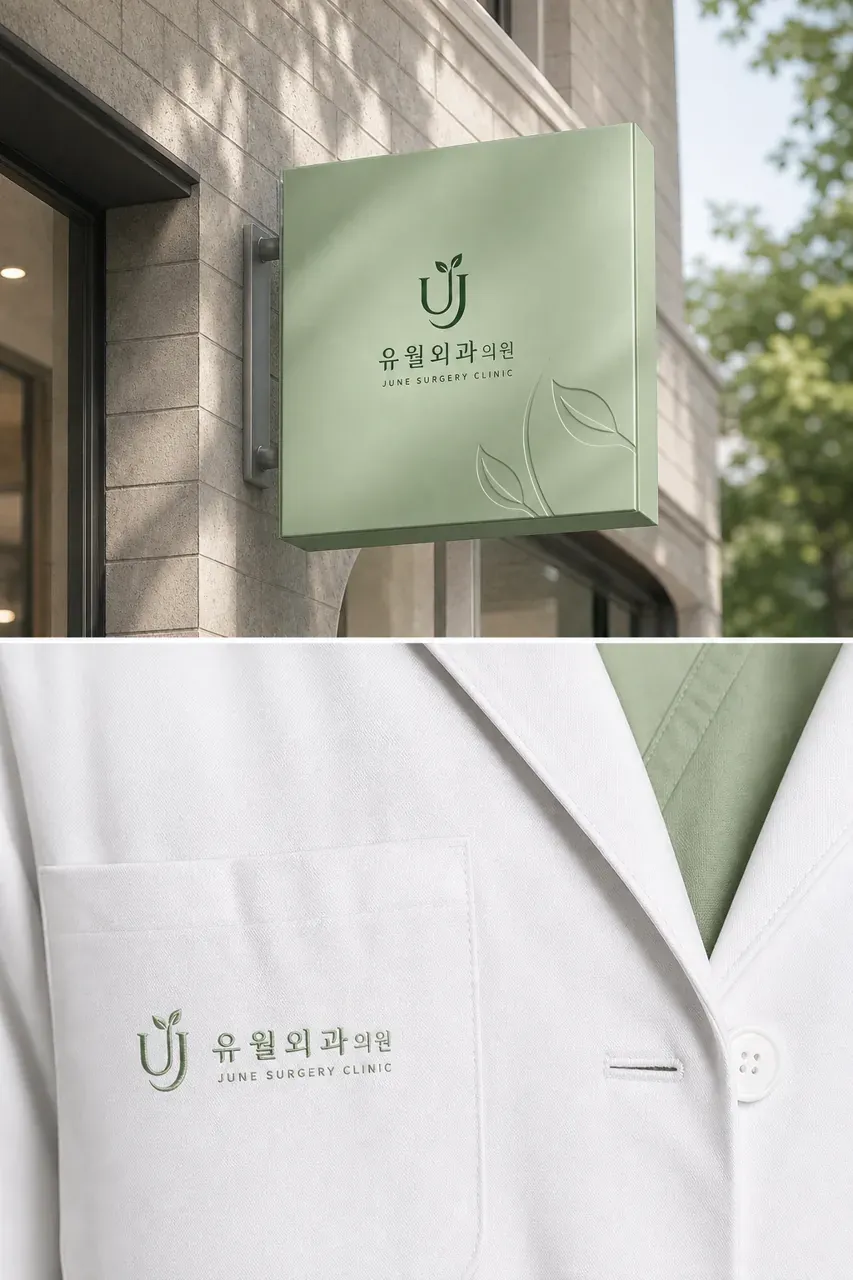 병원·의원 로고 디자인 — 회복을 담은 선 병원 로고