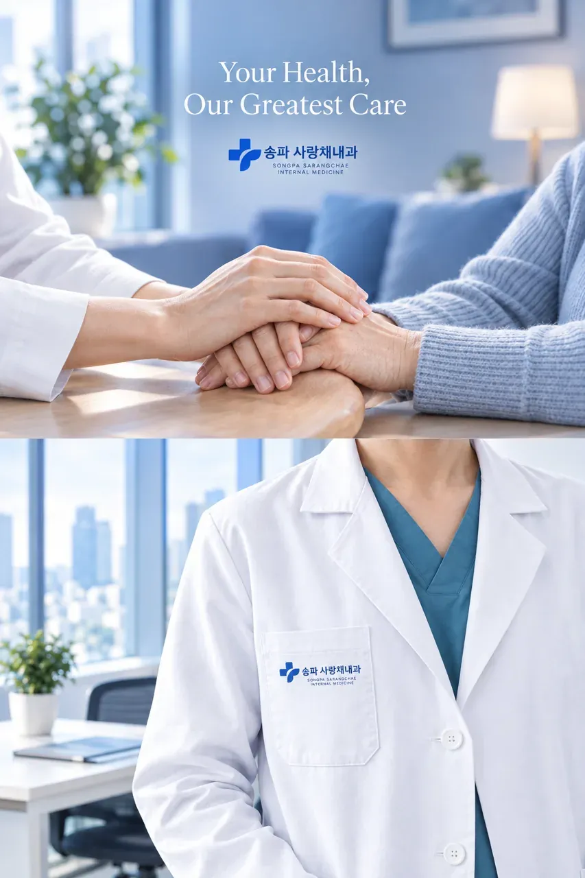 병원·의원 로고 디자인 — 신뢰감 있는 조합형 병원 로고
