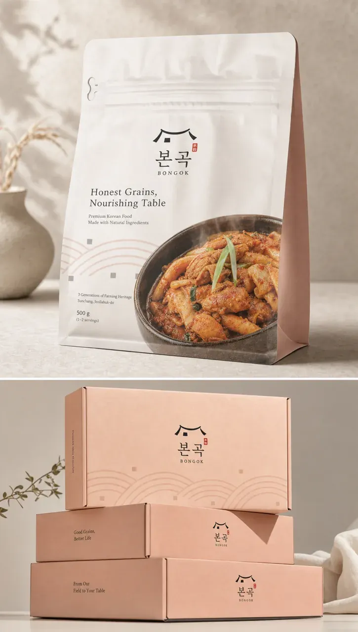 농식품·축산 로고 디자인 — 세 세대를 잇는 선의 정갈함 농식품 브랜드 로고