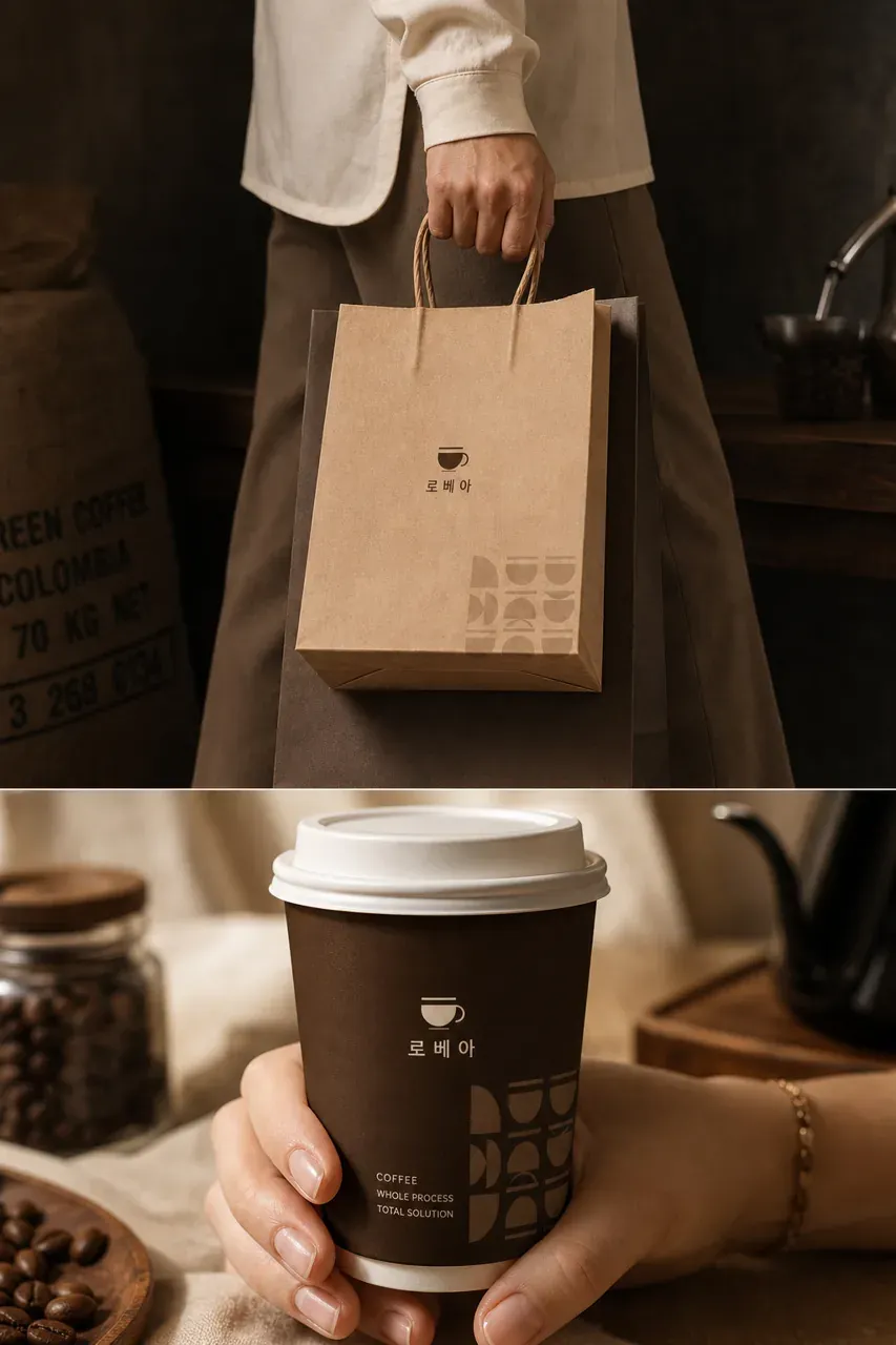 카페·베이커리 로고 디자인 — 현대적 완성 카페 로고
