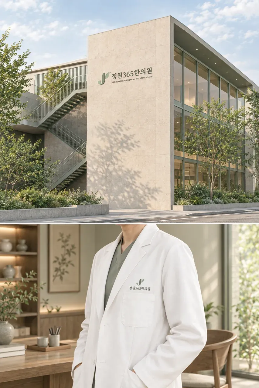 한의원·한방 로고 디자인 — 회복의 공간 신뢰의 형태 한의원 로고