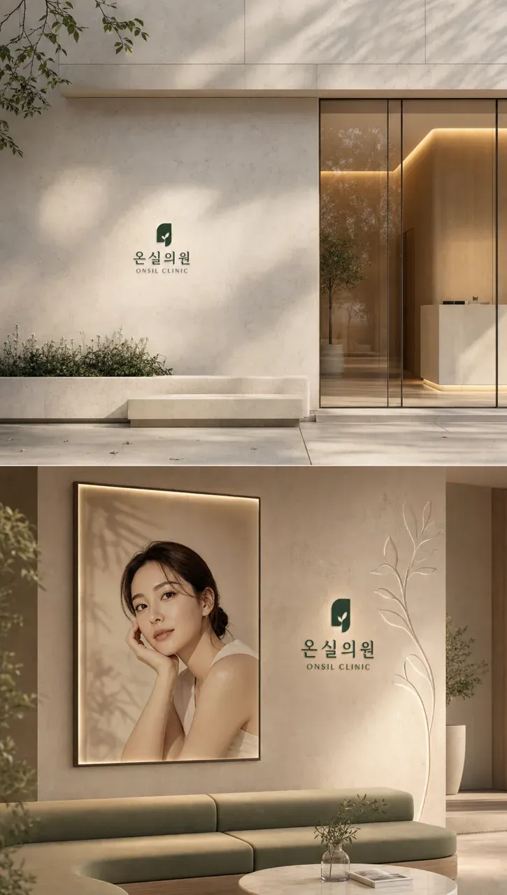 병원·의원 로고 디자인 — 신뢰감 있는 조합형 병원 로고