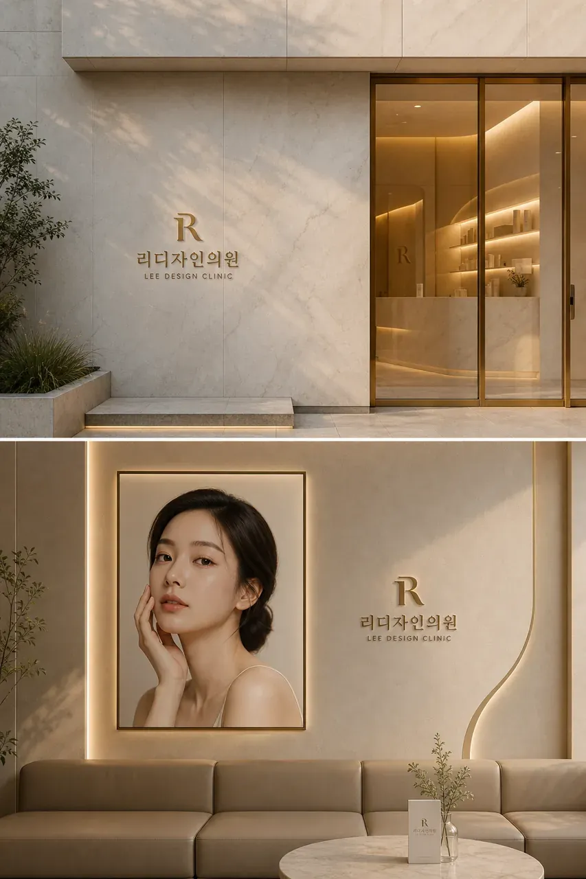병원·의원 로고 디자인 — 고급스러운 조합형 병원 로고
