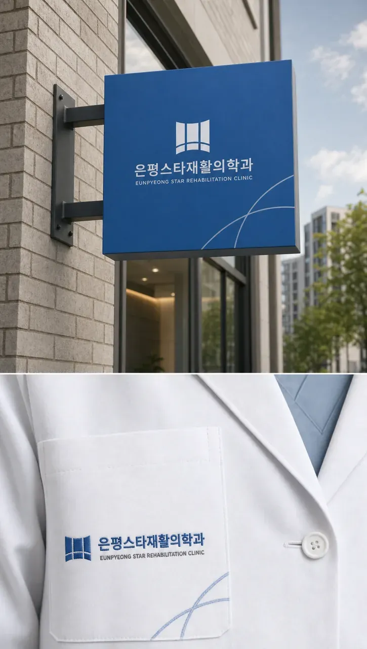 병원·의원 로고 디자인 — 신뢰감 있는 조합형 병원 로고