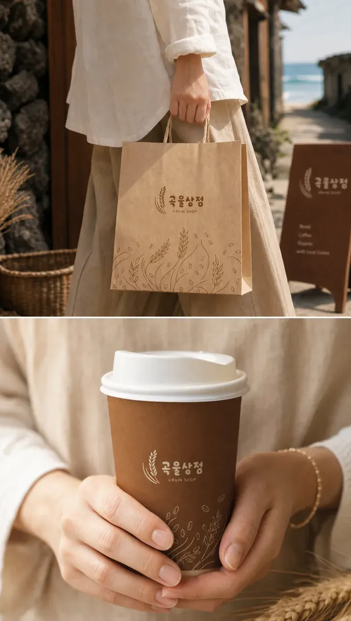농식품·축산 로고 디자인 — 따뜻하고 친근한 조합형 농식품 브랜드 로고