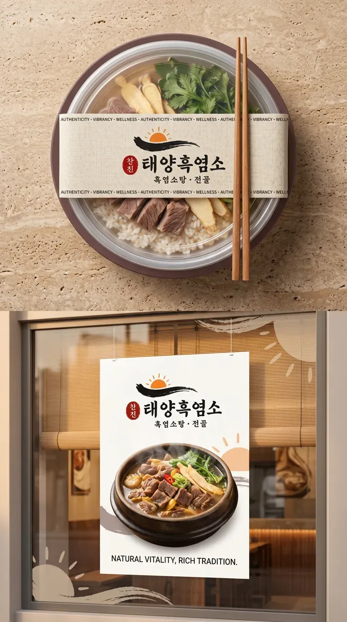 그 외 로고 디자인 — 건강한 보양식의 신뢰감 브랜드 로고