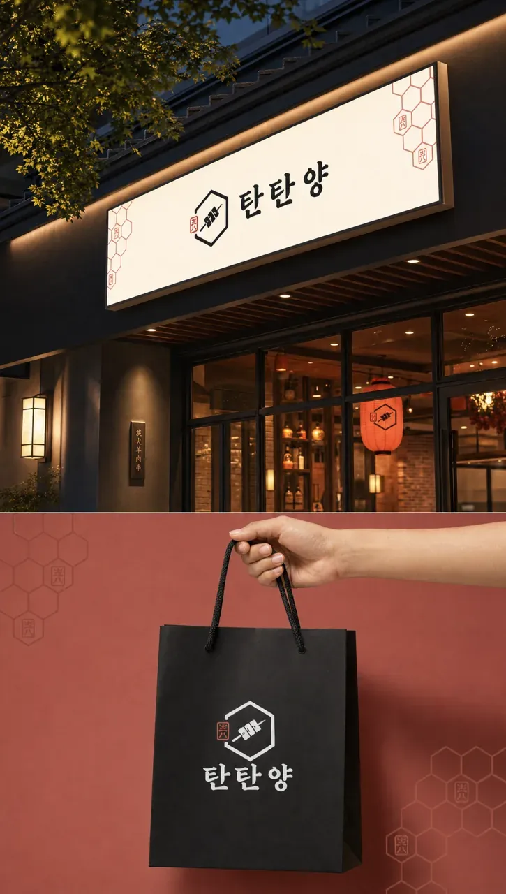 음식점·외식 로고 디자인 — 양꼬치의 전문성 모던함으로 재해석 음식점 로고