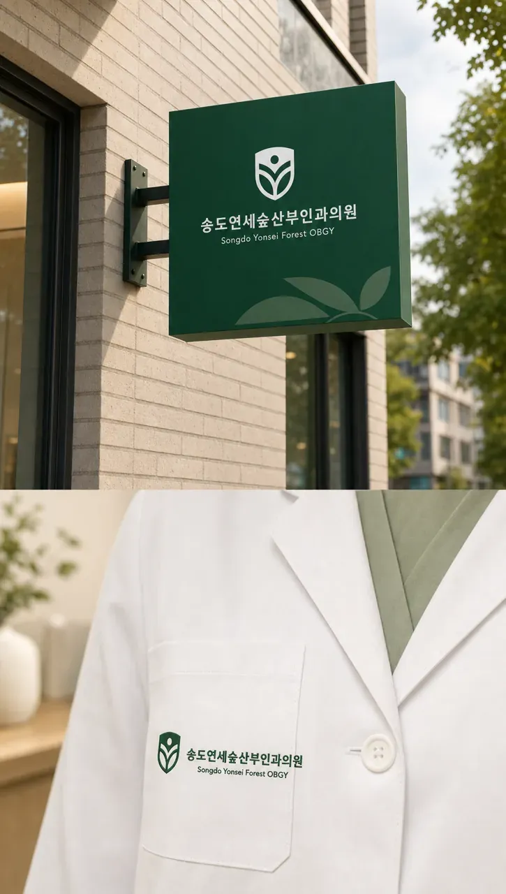 병원·의원 로고 디자인 — 미니멀한 조합형 병원 로고