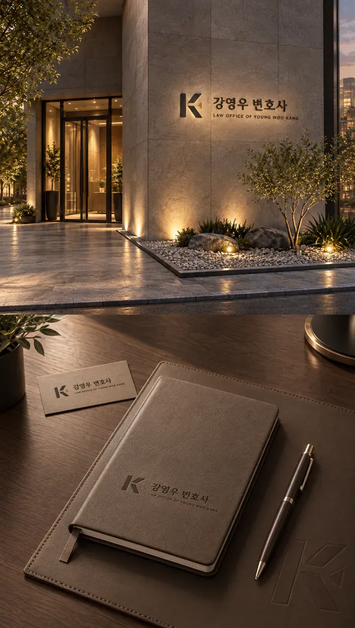 법률·세무·특허 로고 디자인 — 신뢰의 라인 법률사무소 로고