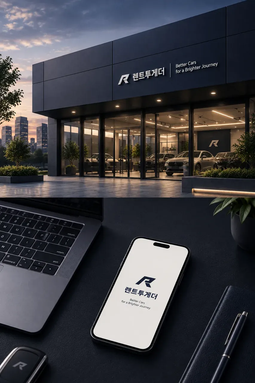 생활·서비스 로고 디자인 — 강렬하고 대담한 엠블럼 생활 서비스 브랜드 로고
