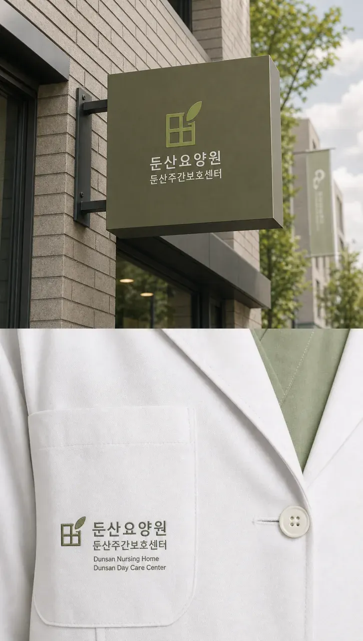 병원·의원 로고 디자인 — 따뜻하고 친근한 조합형 병원 로고