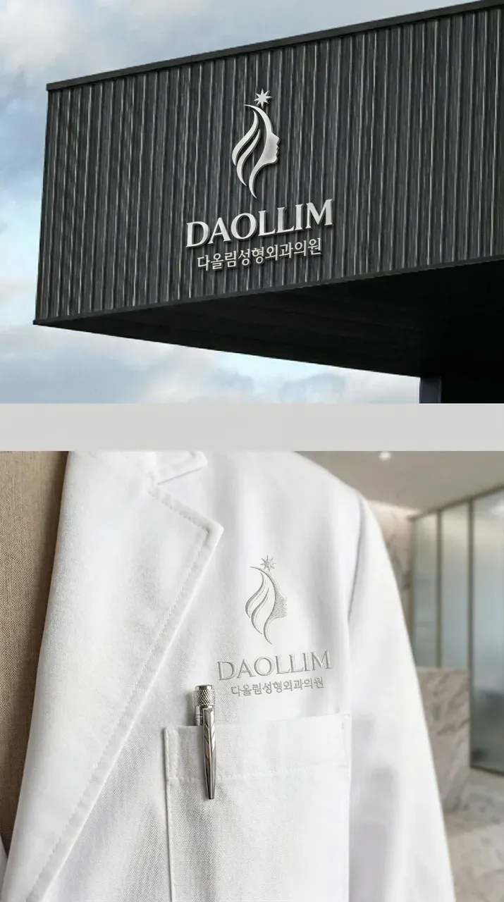 병원·의원 로고 디자인 — 자연스럽게 젊어지는 변화 병원 로고
