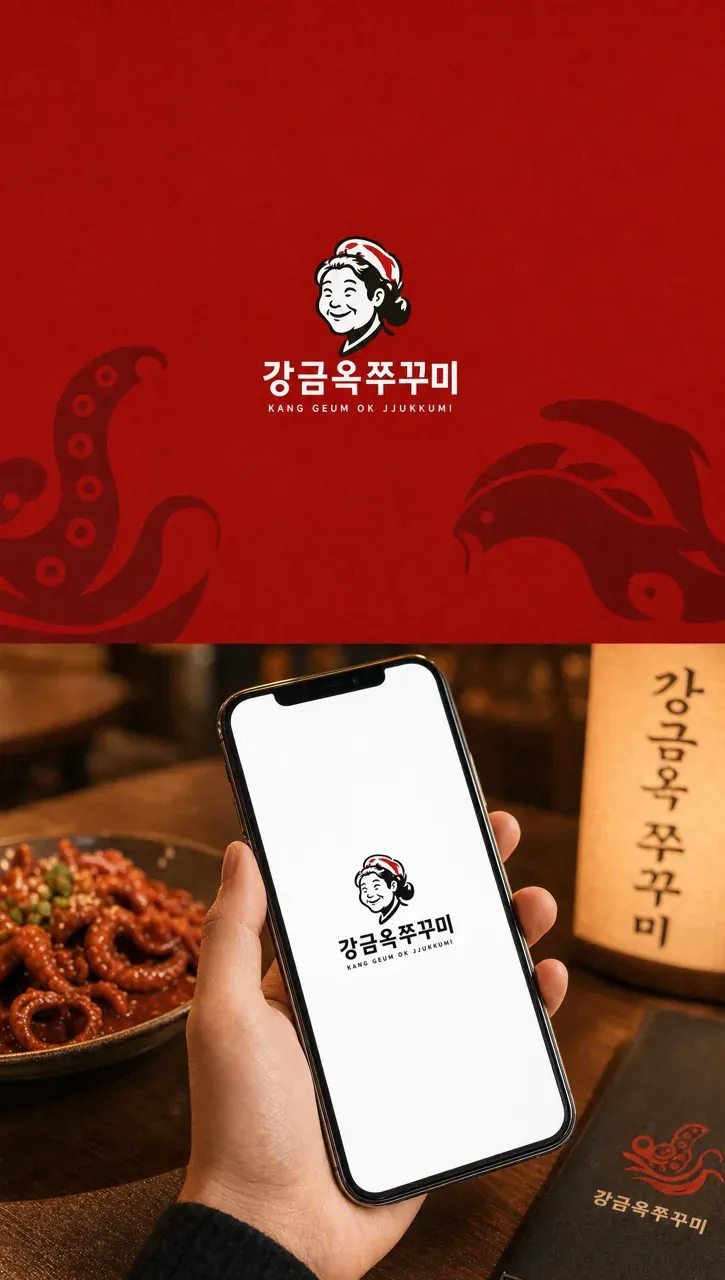 음식점·외식 로고 디자인 — 장인정신과 강인한 불맛의 조화 음식점 로고